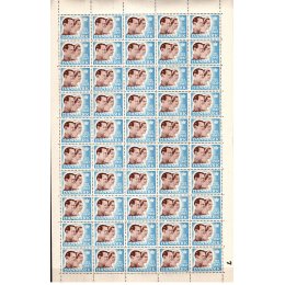 1947 - Danmark - Julemærkeark - Frimærke - Postfrisk. 